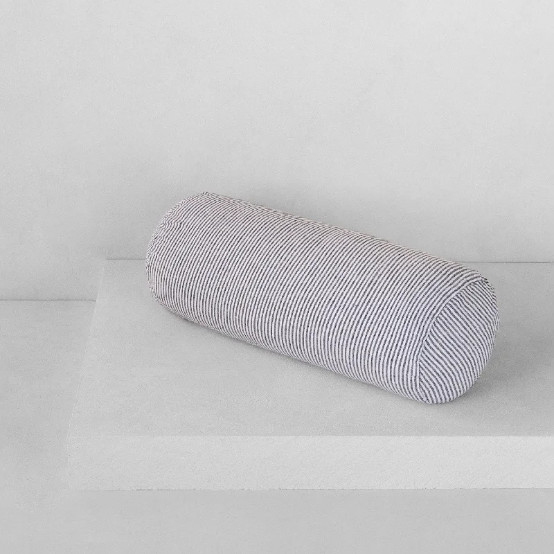 Basix Linen Bolster Pillow - Ayrton/Nox