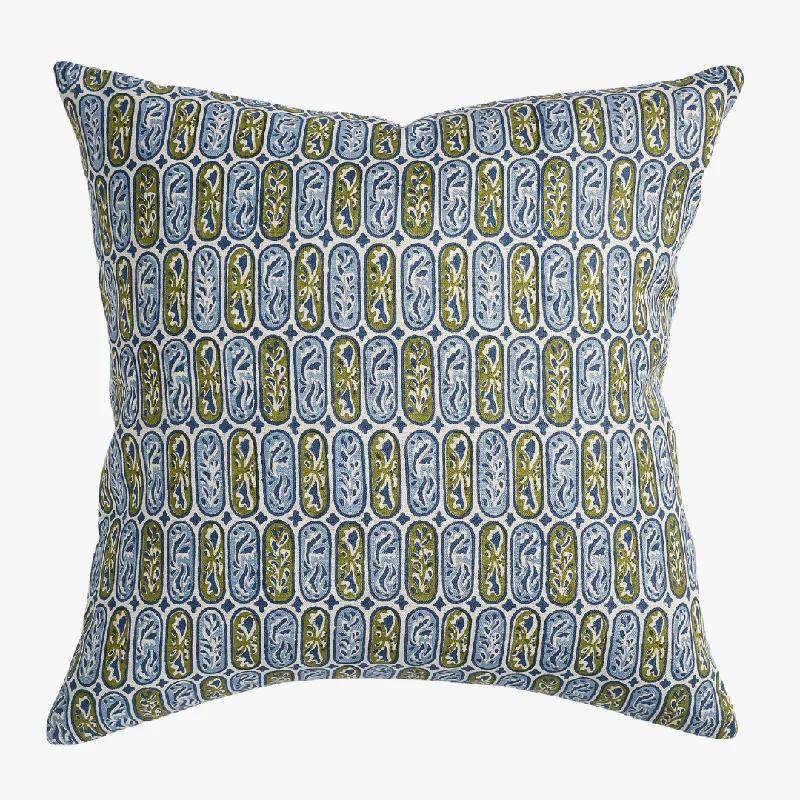 Carezza Moss Azure Pillow Cover