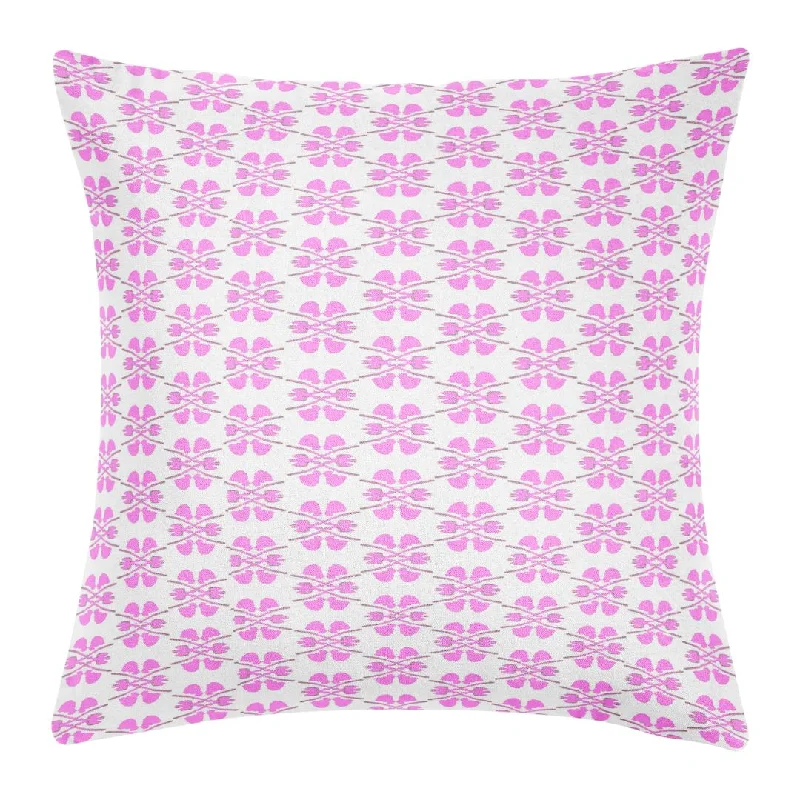 Clover Pink 22x22 Pillow