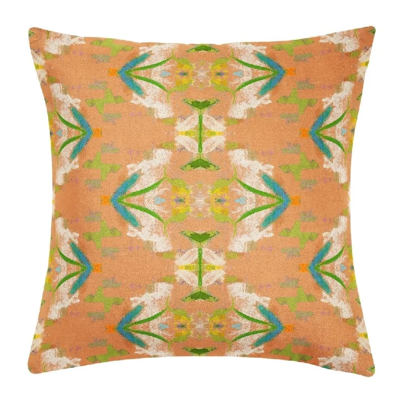 English Garden Orange 22x22 Pillow