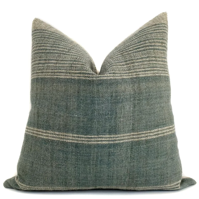 Indian Wool Pillow Cover | Slate