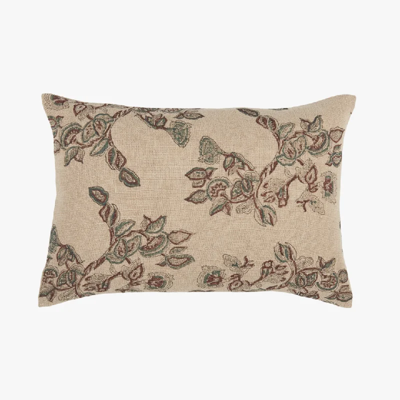 Meera Teal Lumbar Pillow Cover