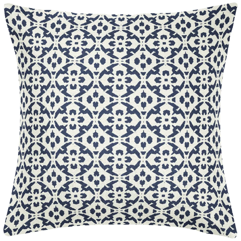 Porto Tiles Navy 26x26 Pillow