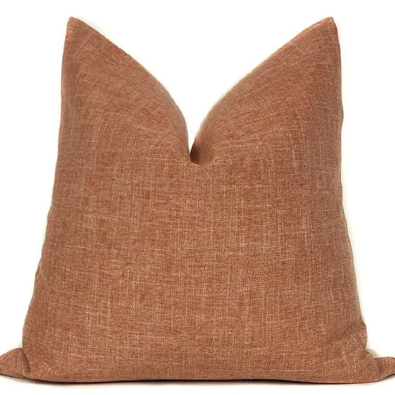 Rust Orange Designer Pillow Cover