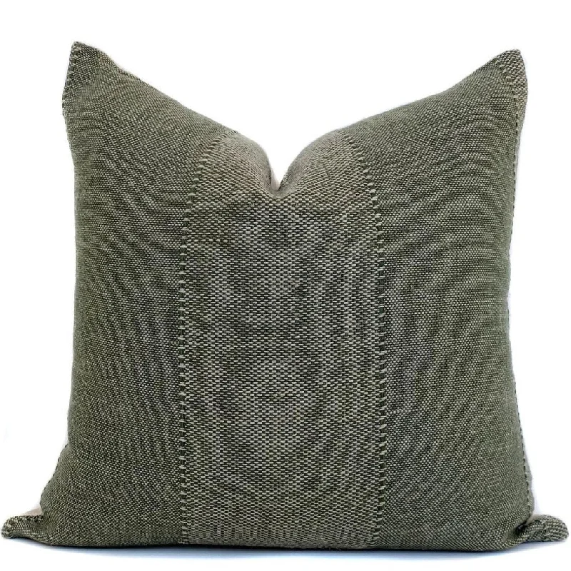 Verona Designer Pillow Cover | Olive