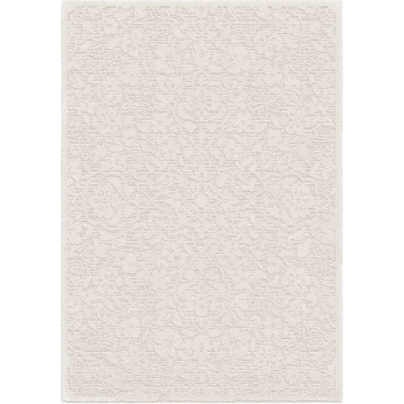 Boucle' 4700 Cottage Floral Natural Rug