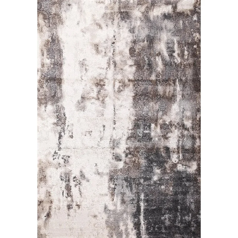 Crete Abstract Beige Grey Rug