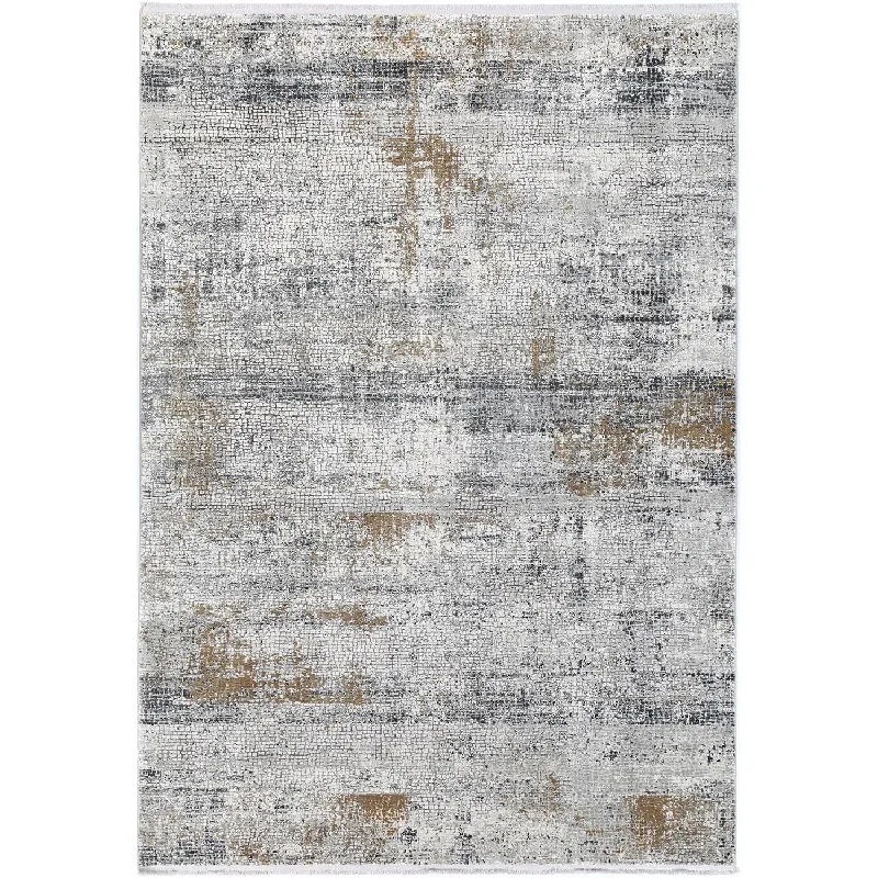 Giorgio Cream & Anthracite Mosaic Rug