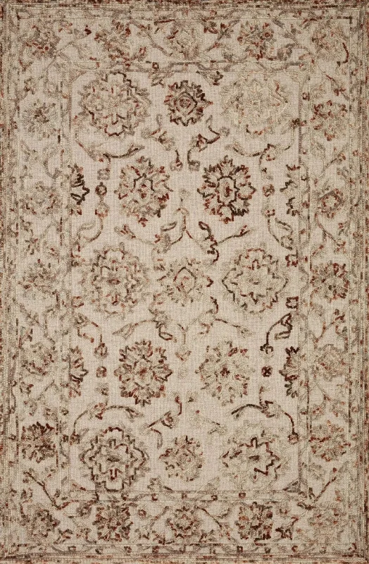 Halle HAE-03 Taupe/Rust Rug