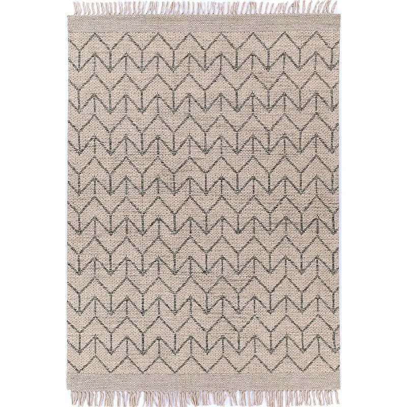 Kailua Nude Wool Rug (Arrow)