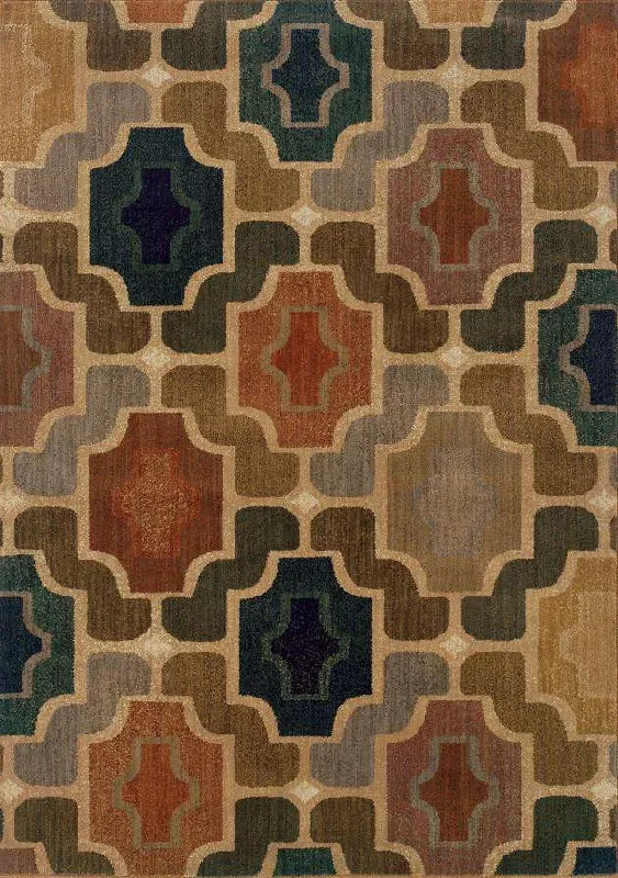 Kasbah 3838B Gold/ Multi Rug