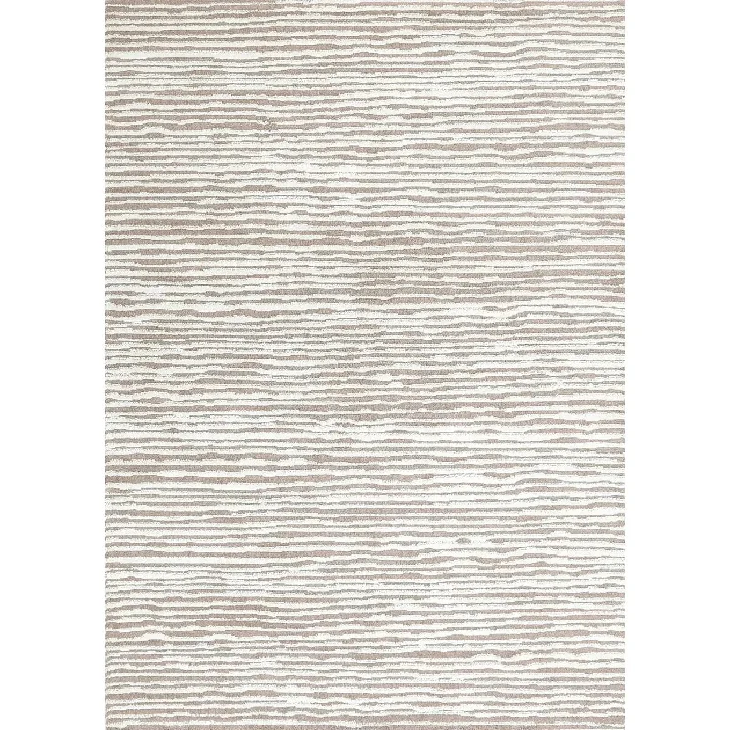 Lavendi Waves Cream Beige Wool Rug