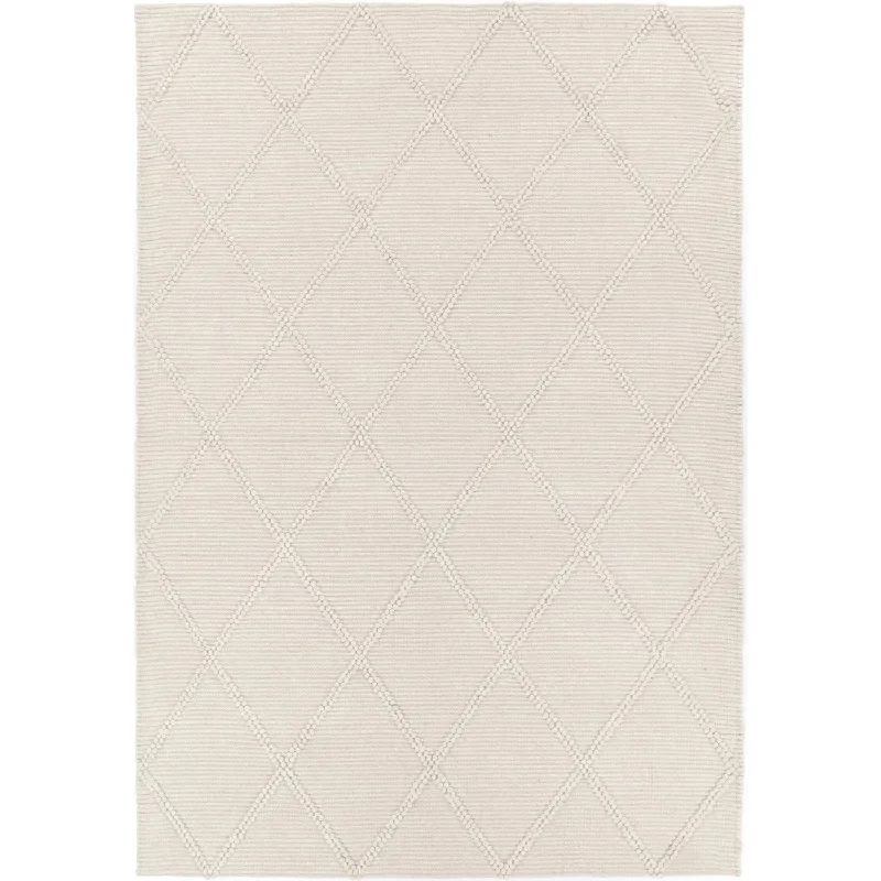 Tarin Diamond Braided Rug Cream