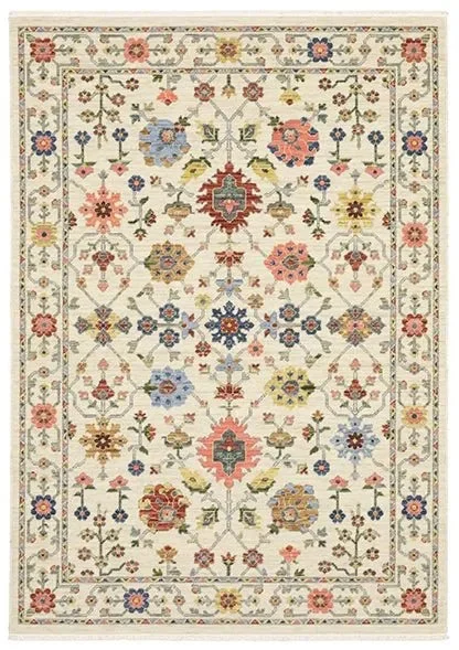 Lucca 93W Ivory Rug