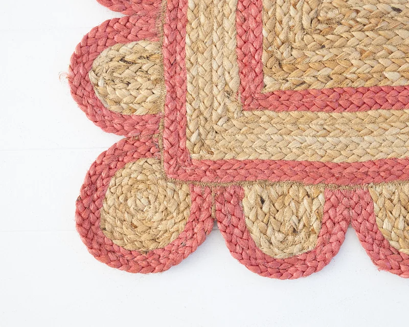 Poppy Scalloped Jute Rug