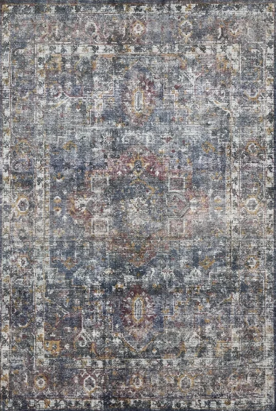 Rumi RUM 04 Navy Multi Rug