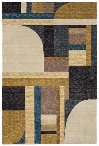 Strada STR01 Gold/Blue Rug