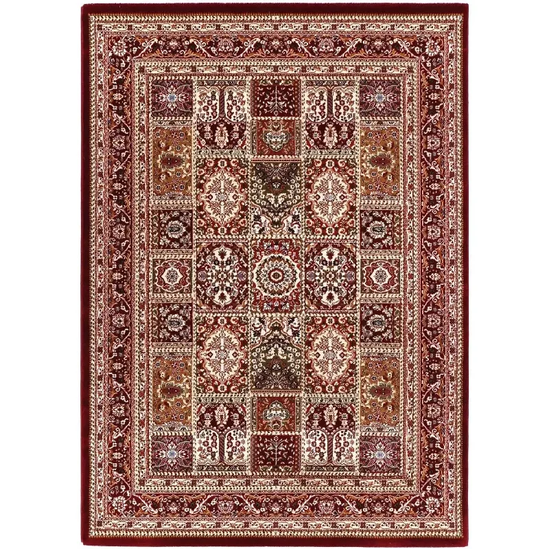 Suzani Red Medallion Traditional Rug