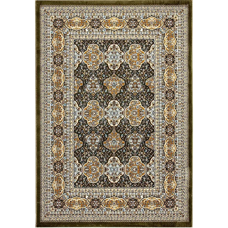 Suzani Sage Green Traditional Rug