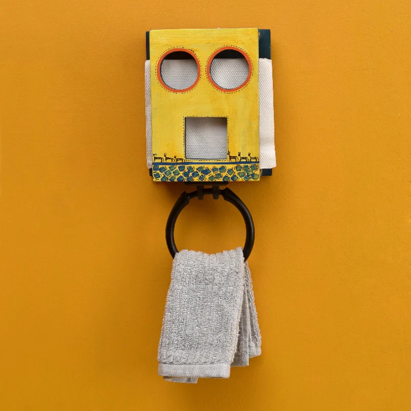 Robo Face Towel Hanger (6x2.5x7)