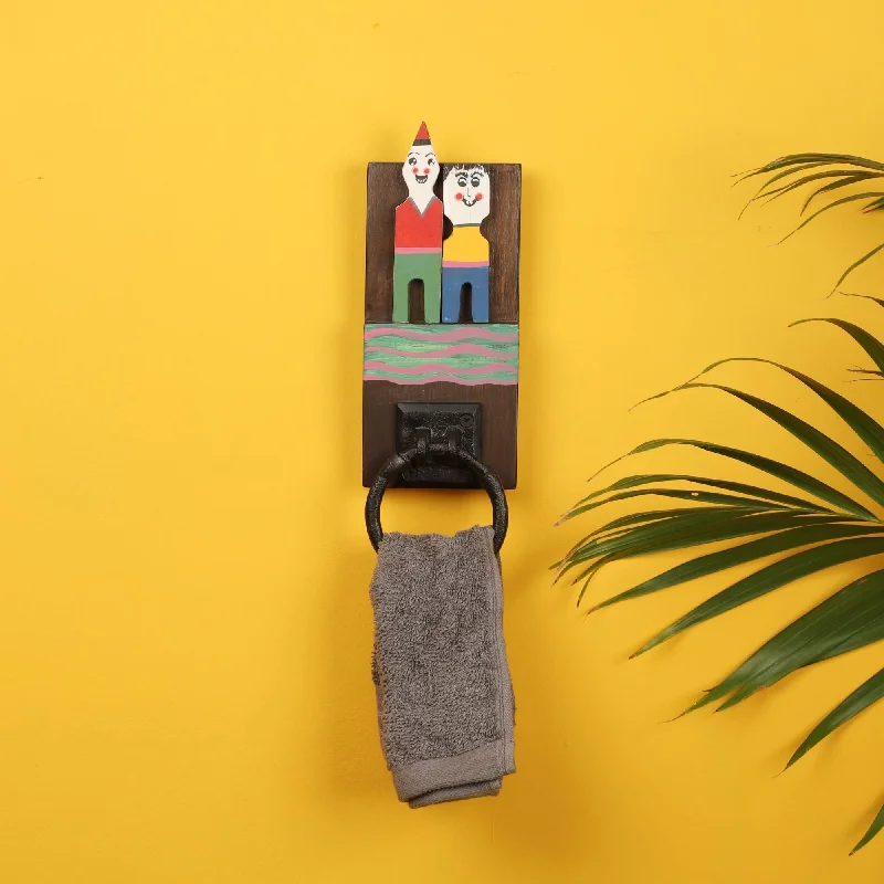 Tidy Me' Wooden Towel Hanger-4x2x11.5