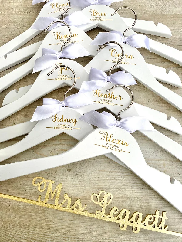 Bride & Bridesmaid Hanger Set #4