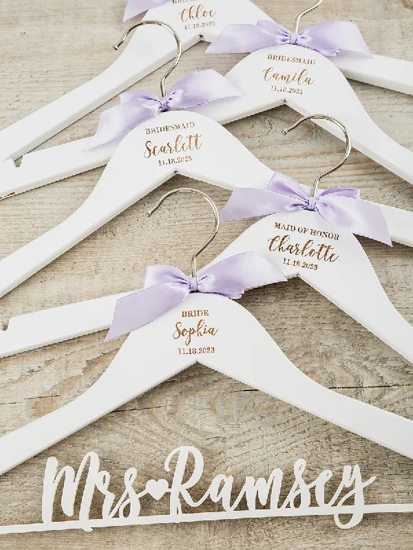 Bride & Bridesmaid Hanger Set #6