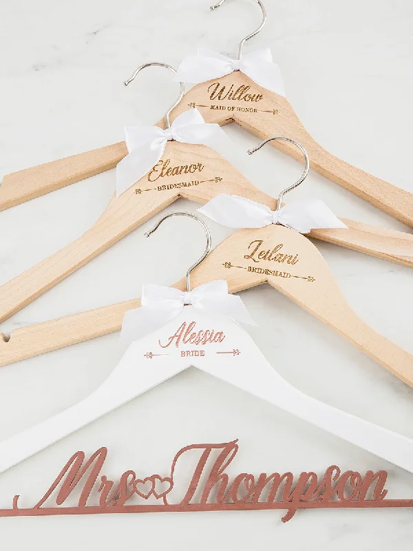 Bride & Bridesmaid Hanger Set #8