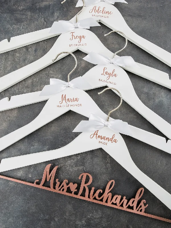 Bride & Bridesmaid Hanger Set #9