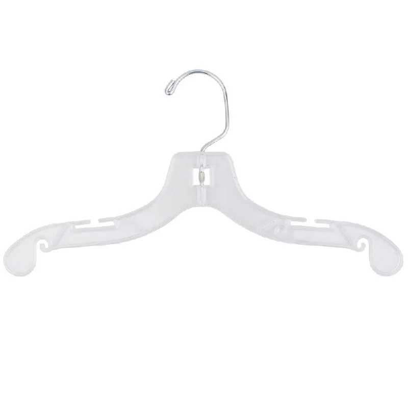 Children's Shirt Hanger - 12" Clear - 100/Carton