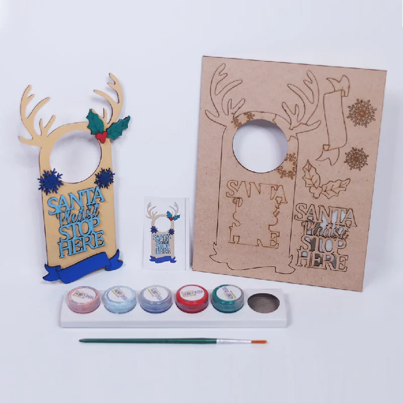 Christmas Theme Door Hanger DIY Kits