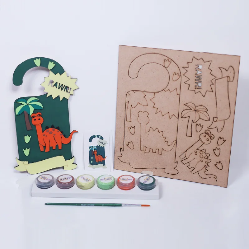 Dinosaur Theme Door Hanger DIY Kits