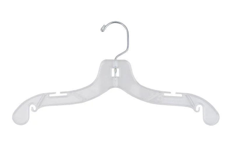 Junior Dress Hanger - 14" Clear - 100/Carton