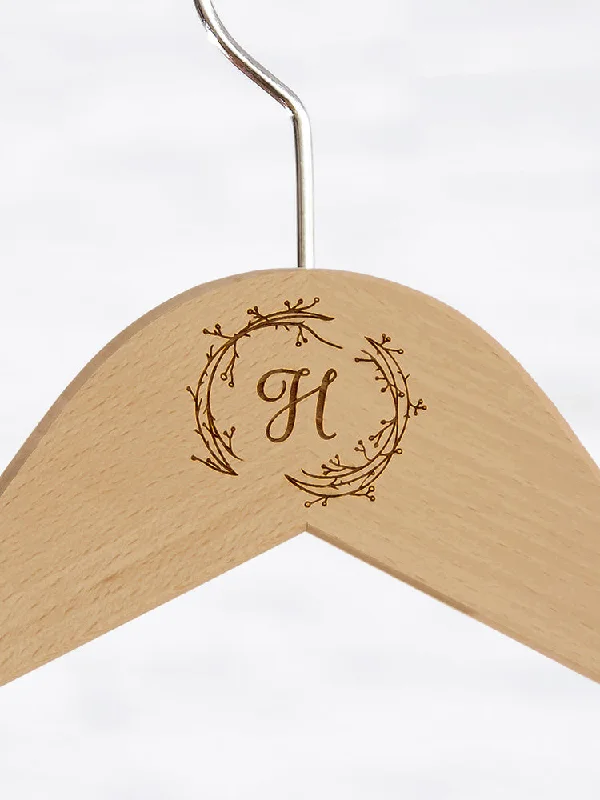 Natural Hanger, Floral Initial III