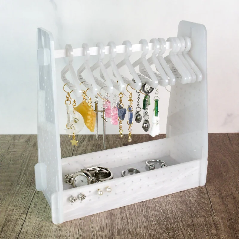 Pearl White Clothing Rack Earring Hanger 3.0