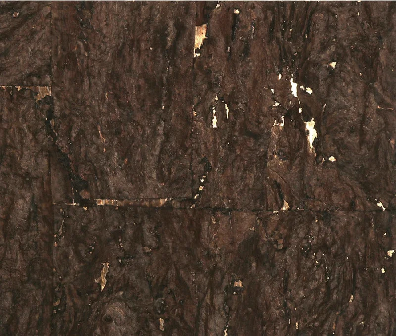 Cork Wallpaper in Mocha and Gold from the Elemental Collection by Burke Decor