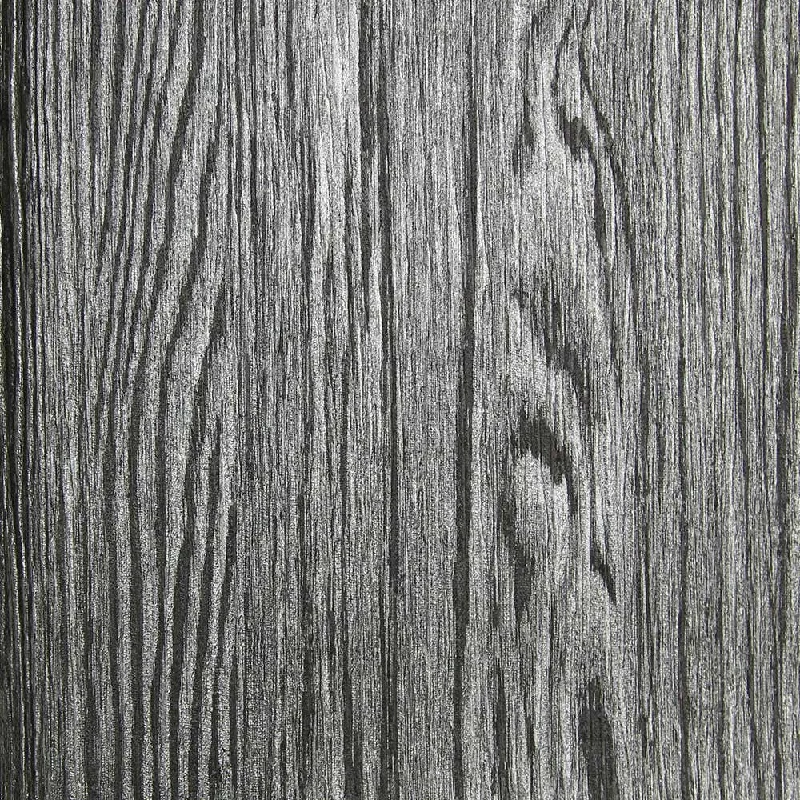 Dark Grey and Silver Textured Wood Grain Wallpaper by Julian Scott Designs