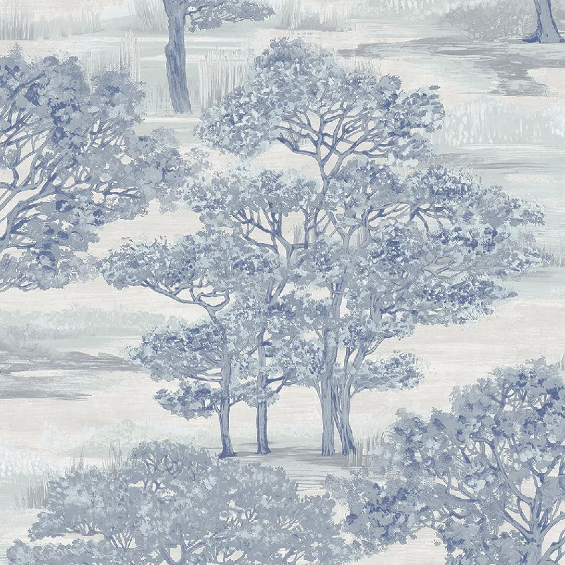 Ice Blue Toile