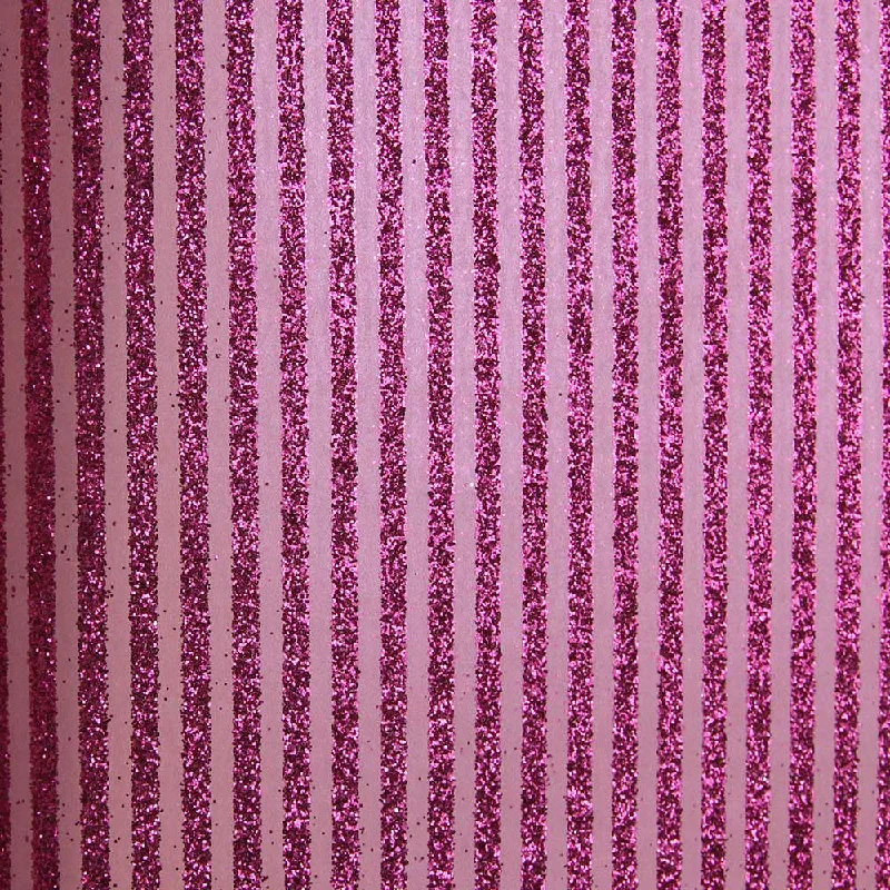 Pink Glitter Stripes Wallpaper by Julian Scott Designs