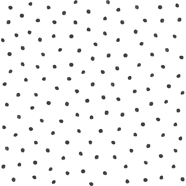 Pixie Black Dots Wallpaper from the Fable Collection