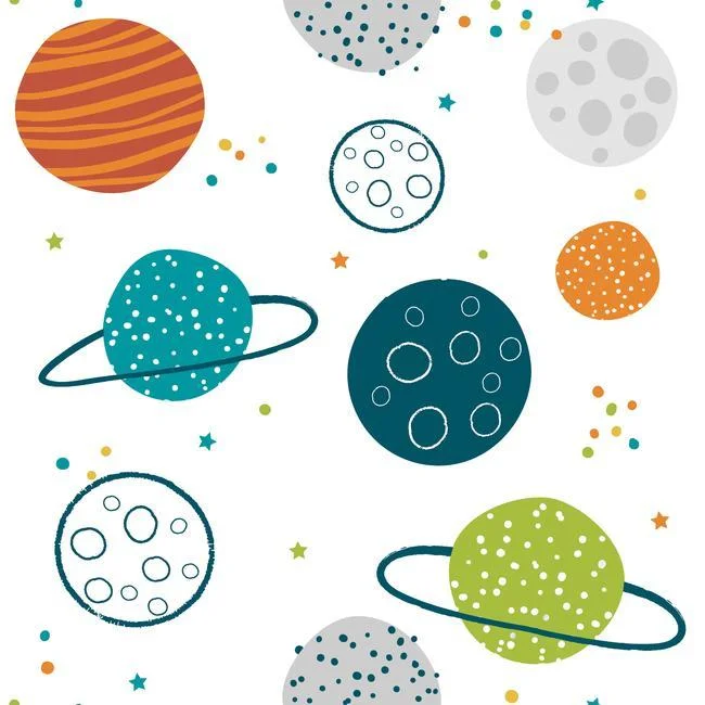 Planets Peel & Stick Wallpaper in Multi