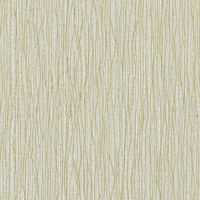 Vertical Strings Wallpaper in Silver and Gold from the Color Library II Collection