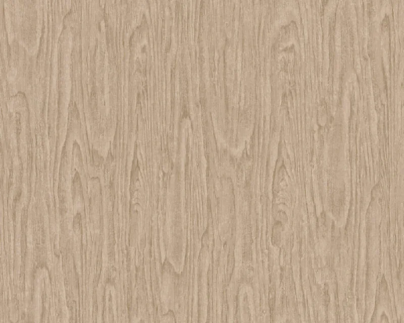 Woodgrain Textured Wallpaper in Beige/Brown from the Versace IV Collection