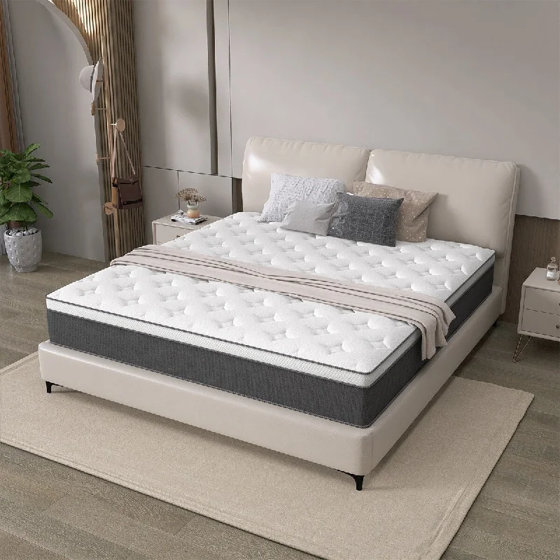 12" Hybrid of Cooling Gel Infused Memory Foam and Coils Mattress