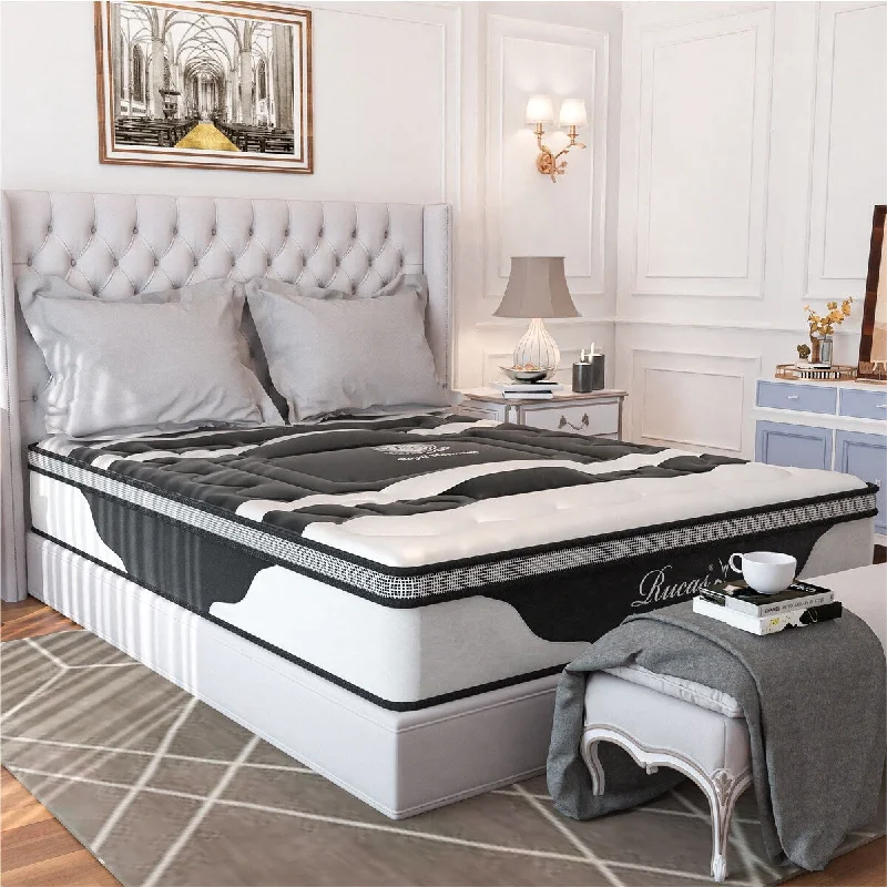 12 in. Medium Firm Memory Foam & Innerspring Hybrid Tight Top Queen Mattress