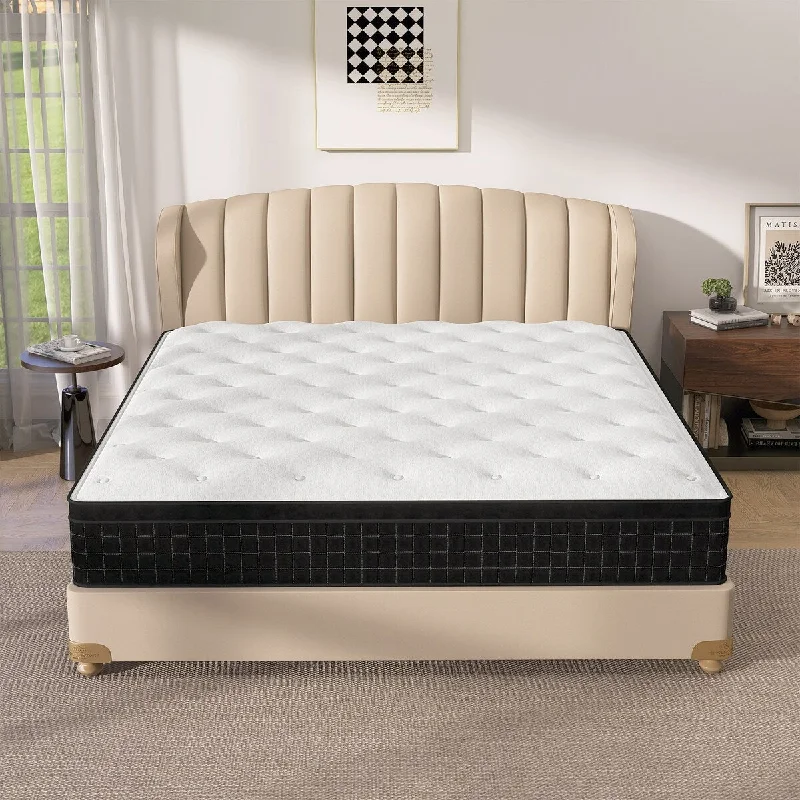 12 Inch Euro Top Memory Foam Hybrid Mattress in a Box