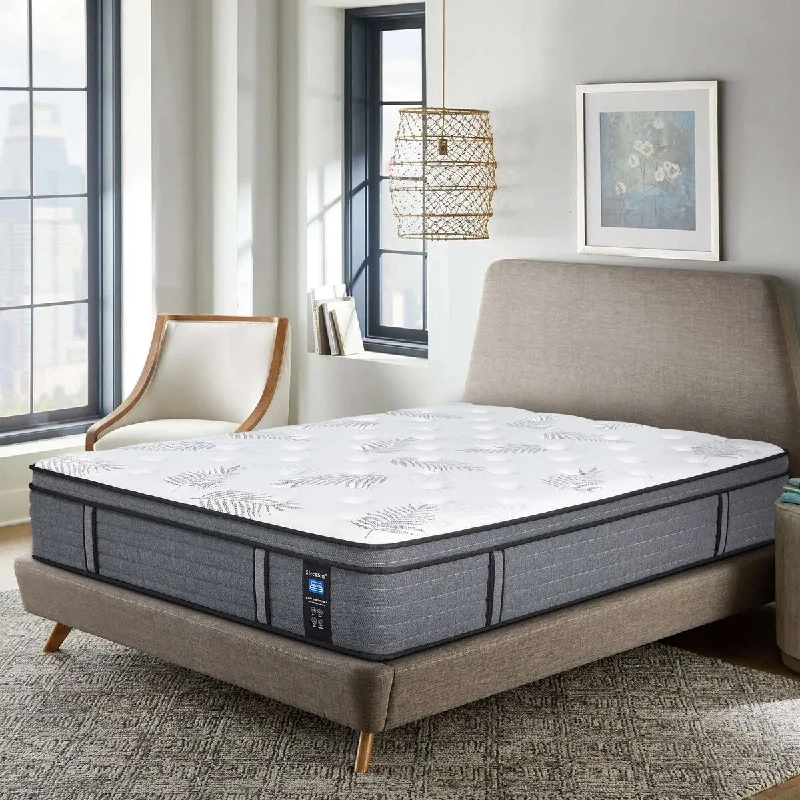 14-Inch Medium Euro Top Memory Foam and Pocket Spring Hybrid Mattress in a box