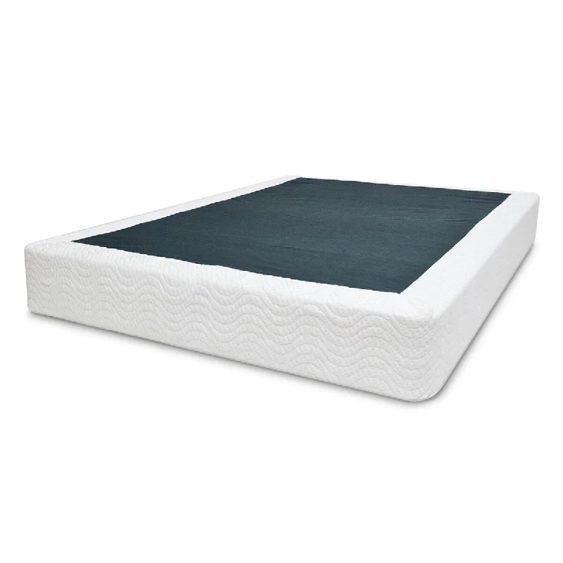 Daily Boutik Full size Metal Boxspring Mattress Foundation with Jacquard Cover