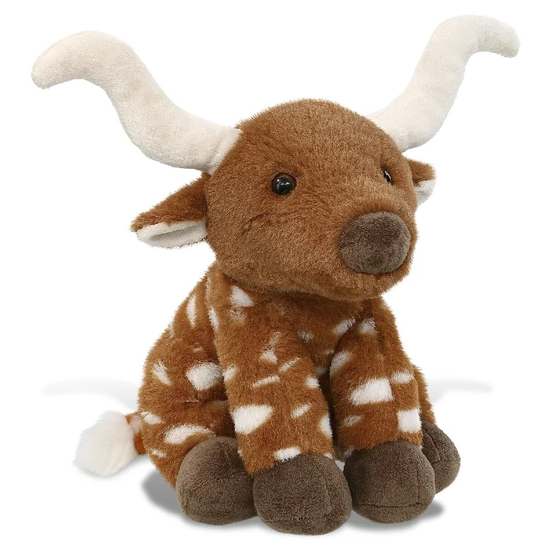 DolliBu Floppy Longhorn Super Soft Stuffed Animal for Kids and Adults - 10 inches