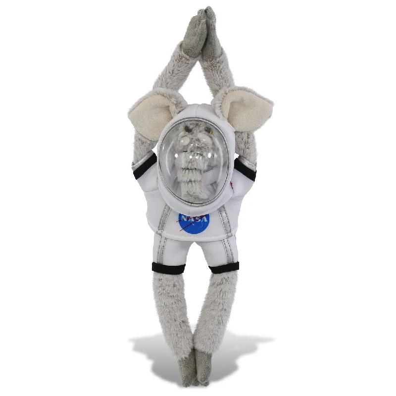 DolliBu Hanging Elephant Astronaut Plush Toy with Helmet and NASA Suit - 21 inches